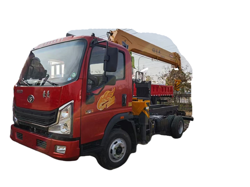 CNHTC 4*2 160 HP 7 tons truck-mounted crane