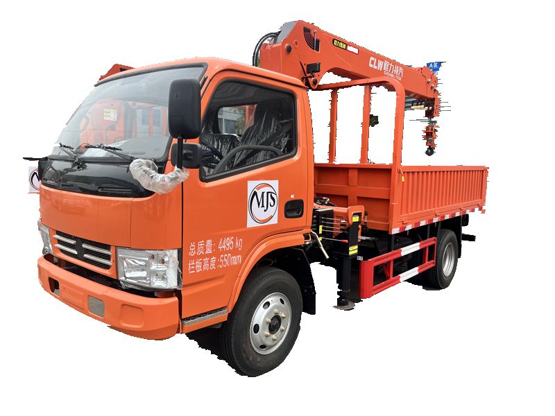 4 * 2 Dongfeng Blue brand 5-ton export truck mounted crane