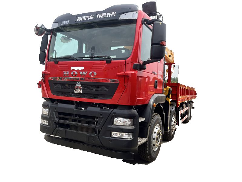 8 * 4 Heavy Duty Truck HOWO XCMG 14 ton Truck Mounted Crane