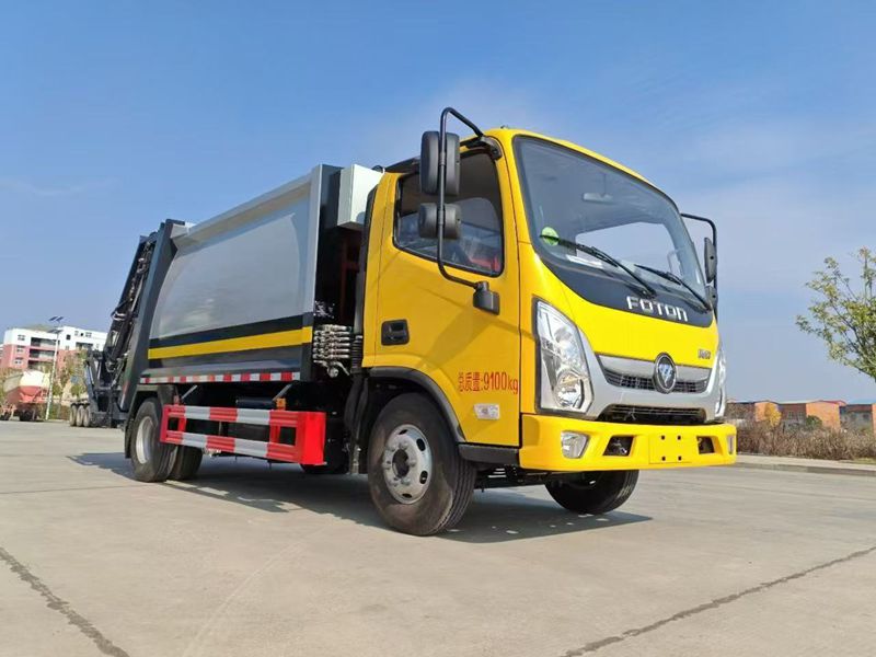 4 * 2 Futian City Clean Compressed Garbage Truck