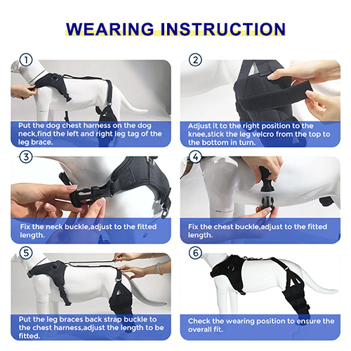 Dog Torn Acl Knee Brace With Hinged Support