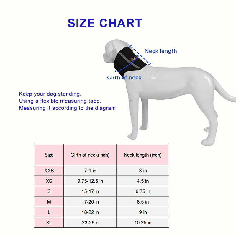 Dog Neck Brace With Hinge Support For Injury
