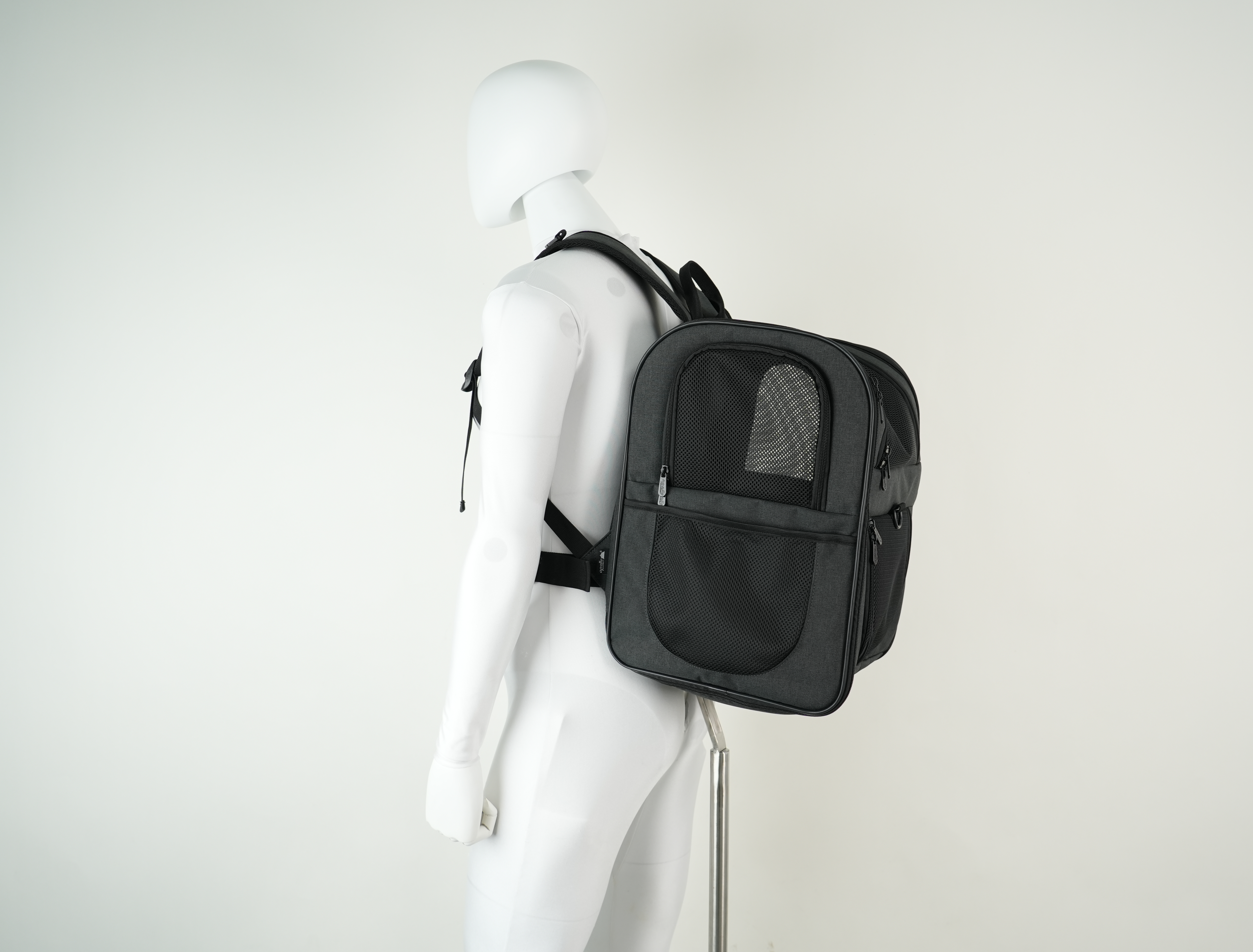 Black Dual-Shoulder Pet Backpack Carrier