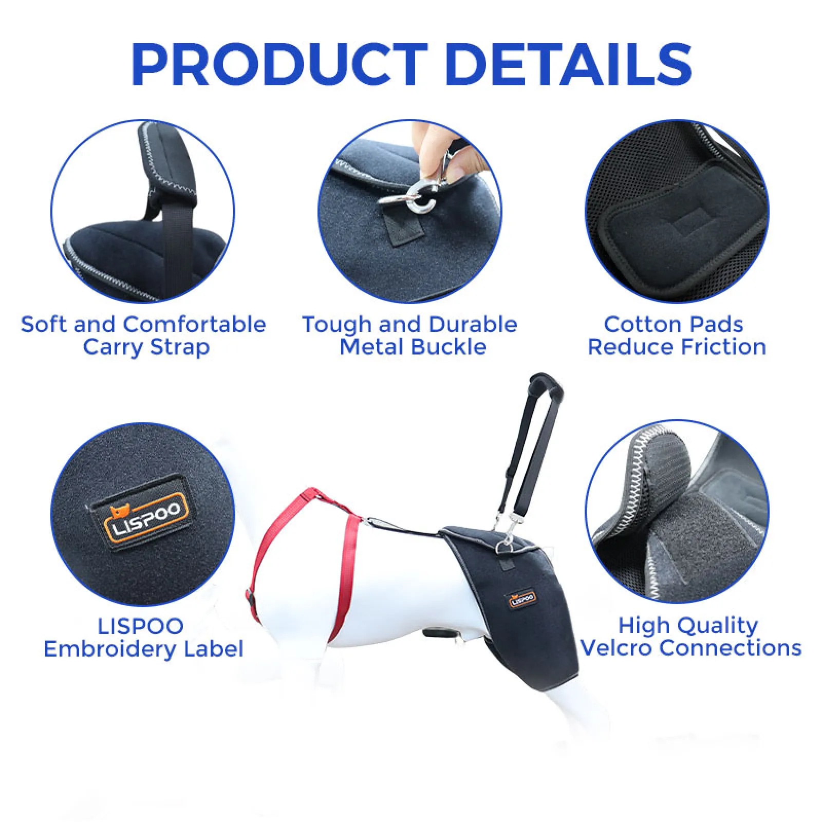 Dog Hip Brace Support Harness for Daily Mobility and Recovery