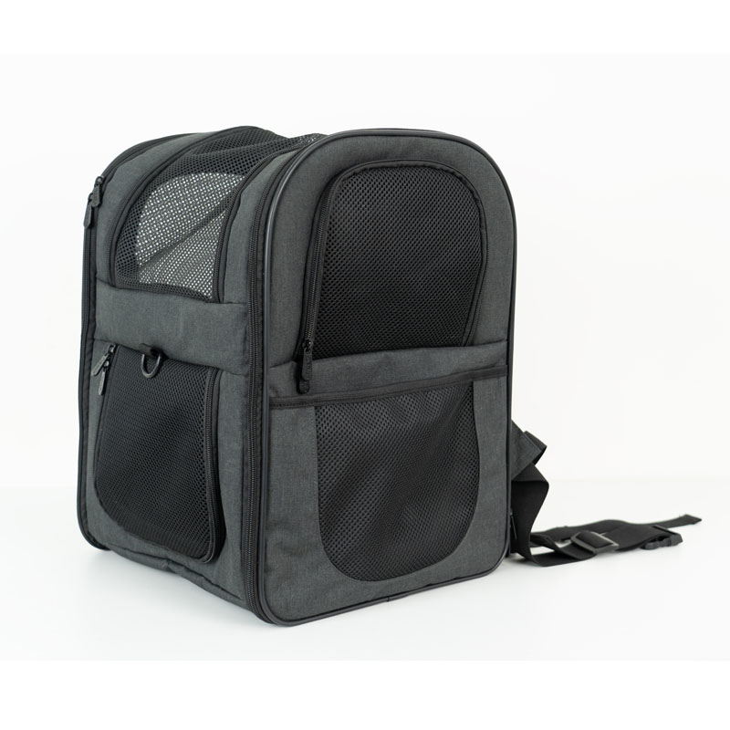 Black Dual-Shoulder Pet Backpack Carrier