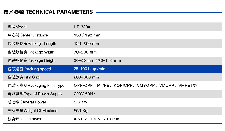 Down Film Roll Structure Flow Wrapper