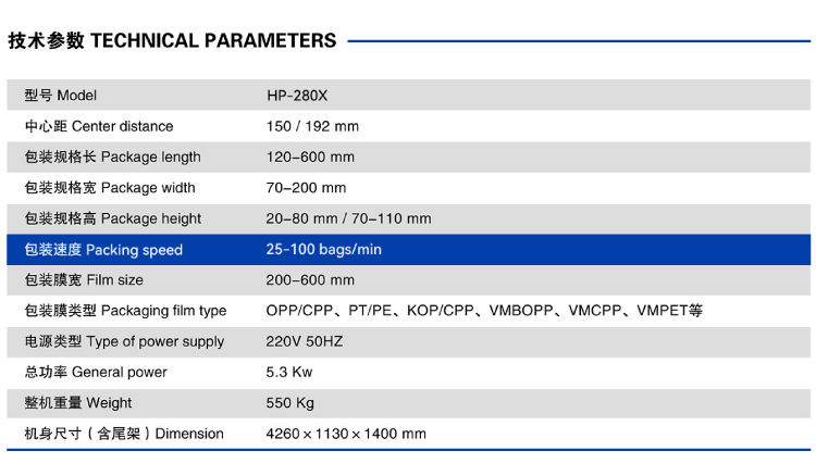 Full Servo Flow Wrapping Machine