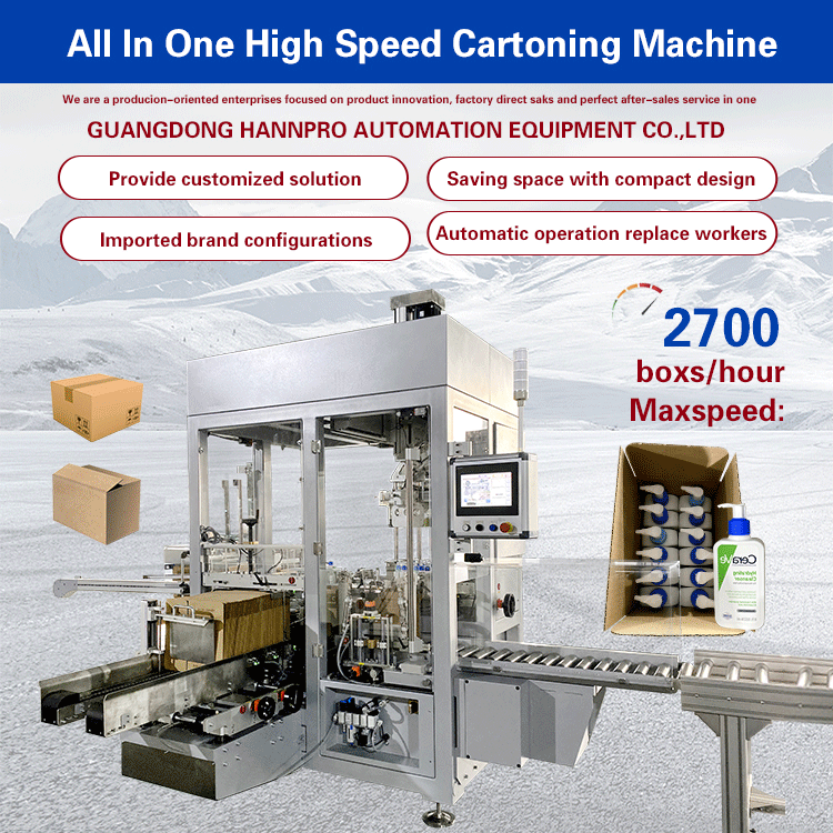 automatic bottle carton packaging line