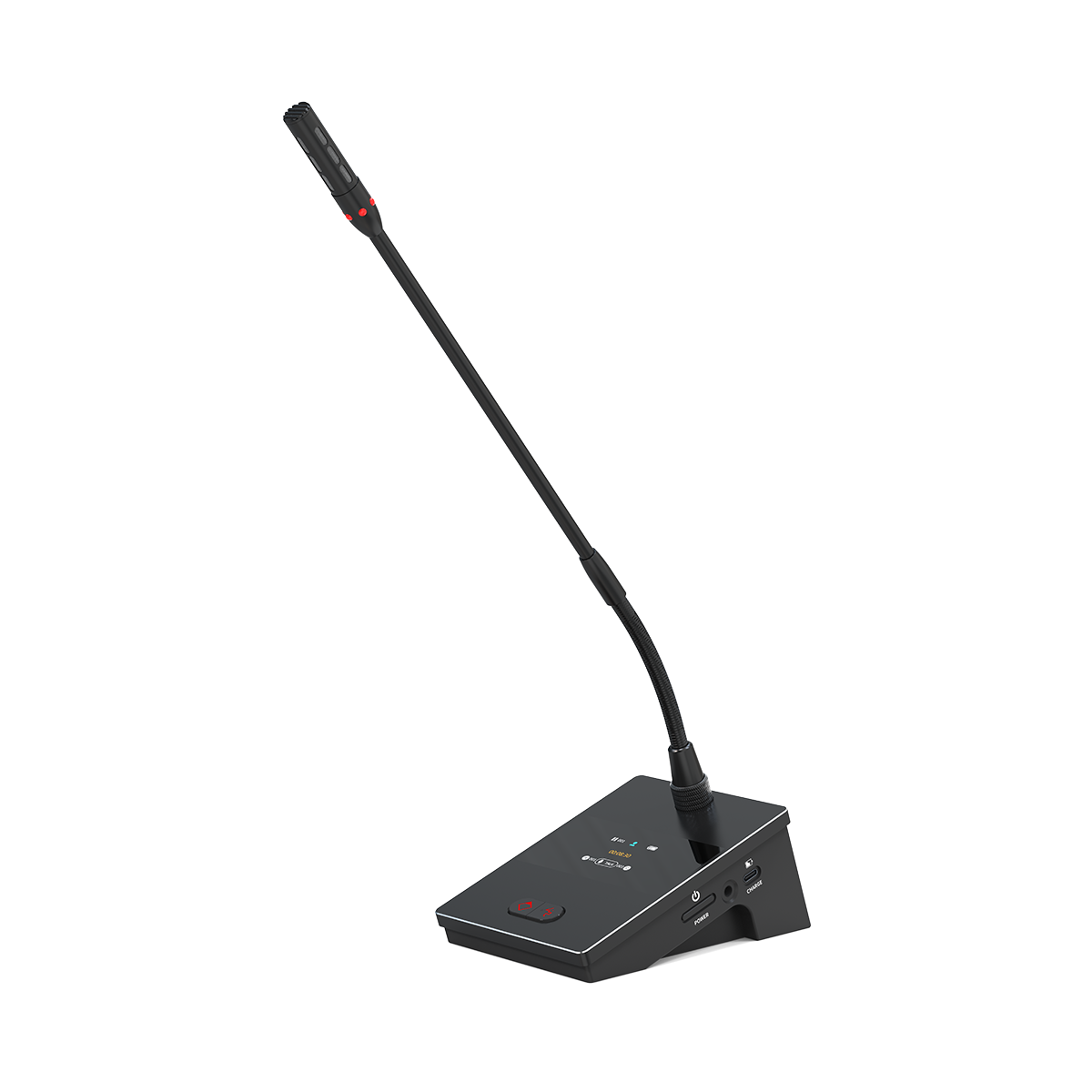 Gooseneck Display Screen Wireless UHF Microphone