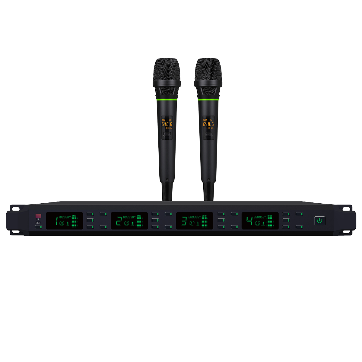 Two Channel Wireless Handheld Microphone System