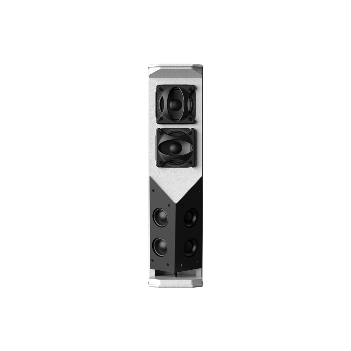 Network Beam Steering Asymmetric Vertical Speaker