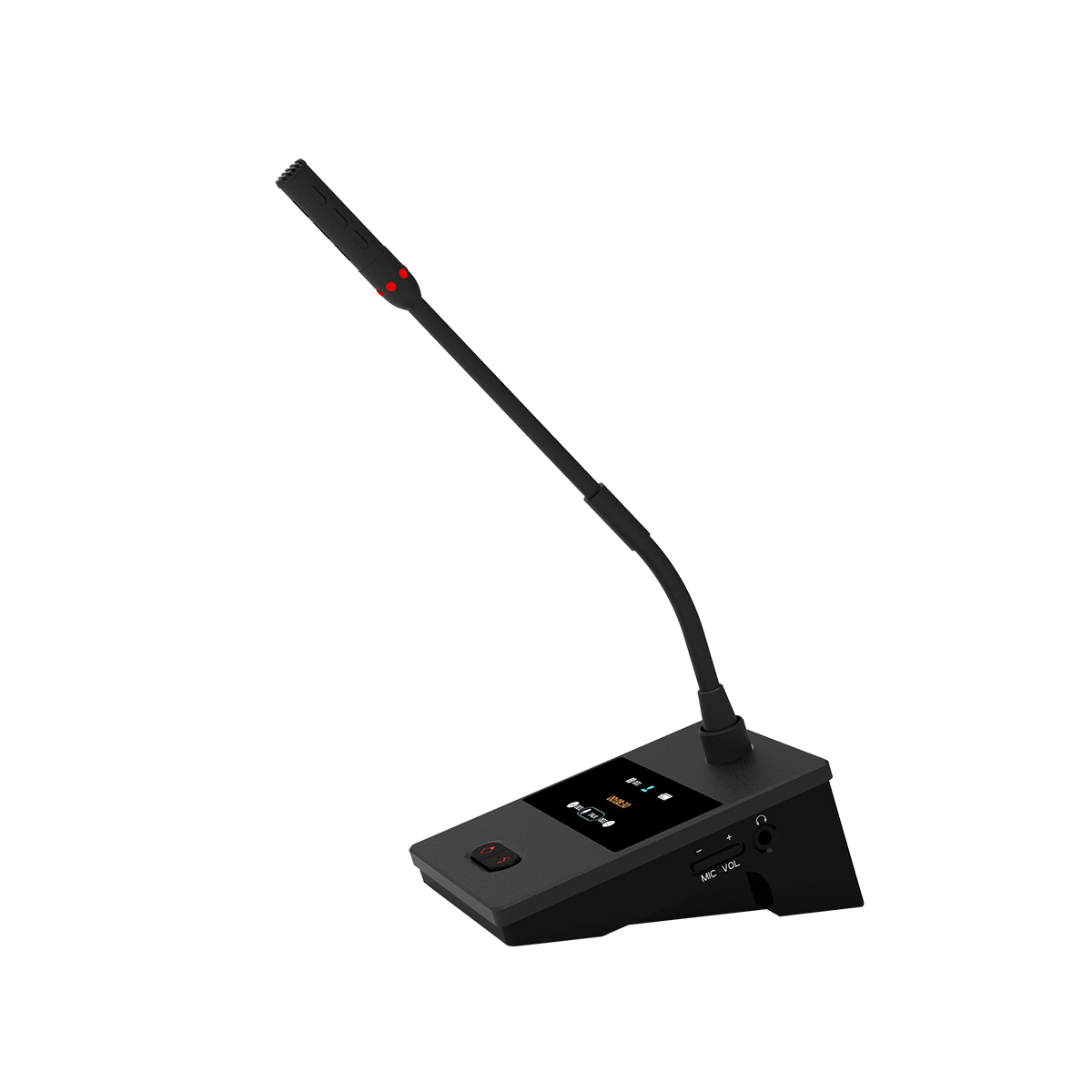 Gooseneck Display Screen Wireless UHF Microphone