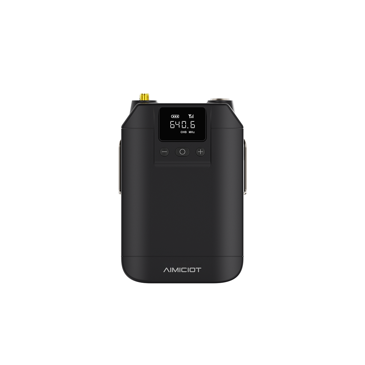 Wireless wearable waistpack transmitter