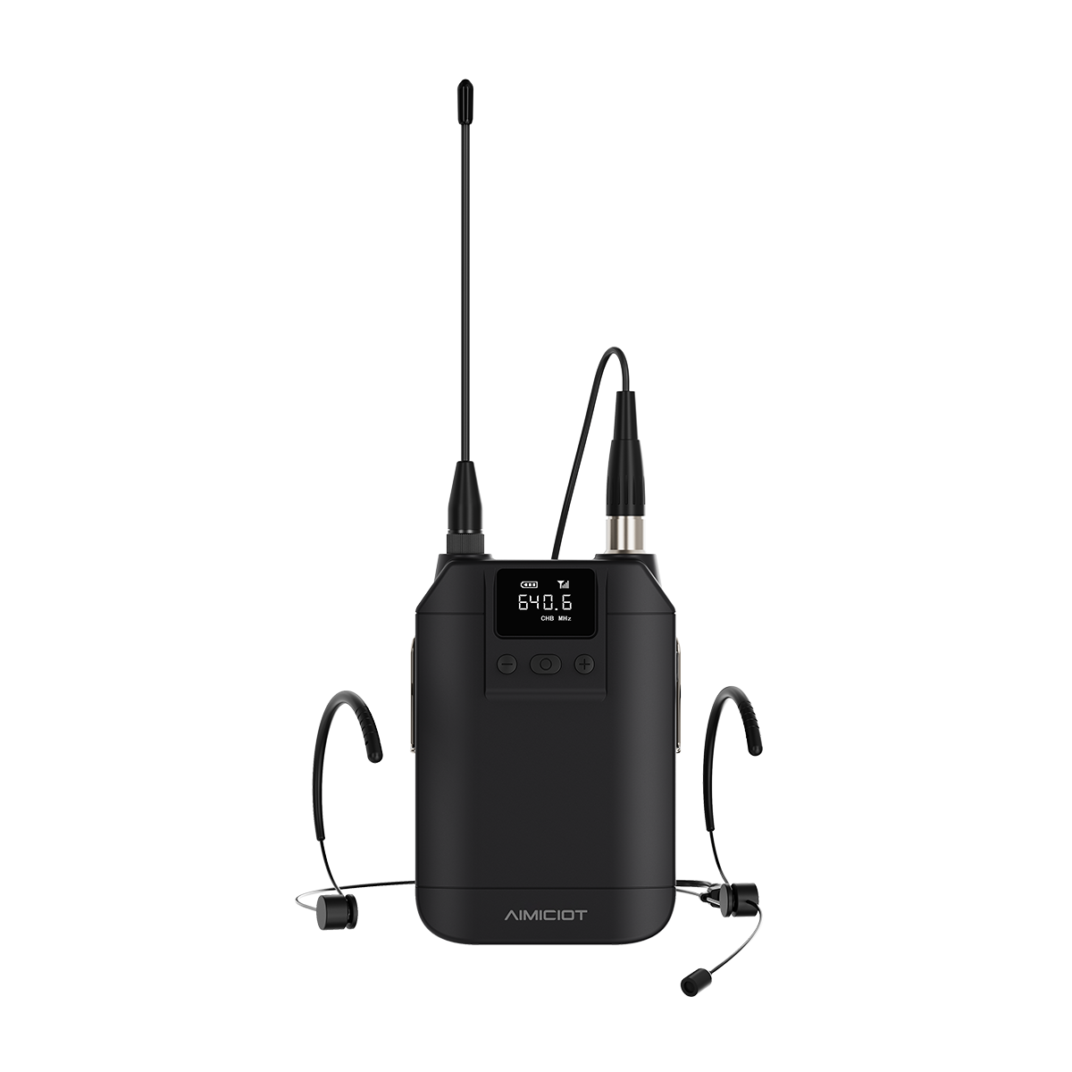 Wireless wearable waistpack transmitter