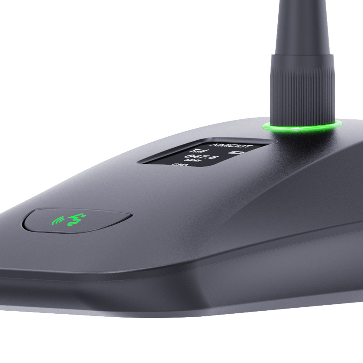 Wireless desktop gooseneck microphone