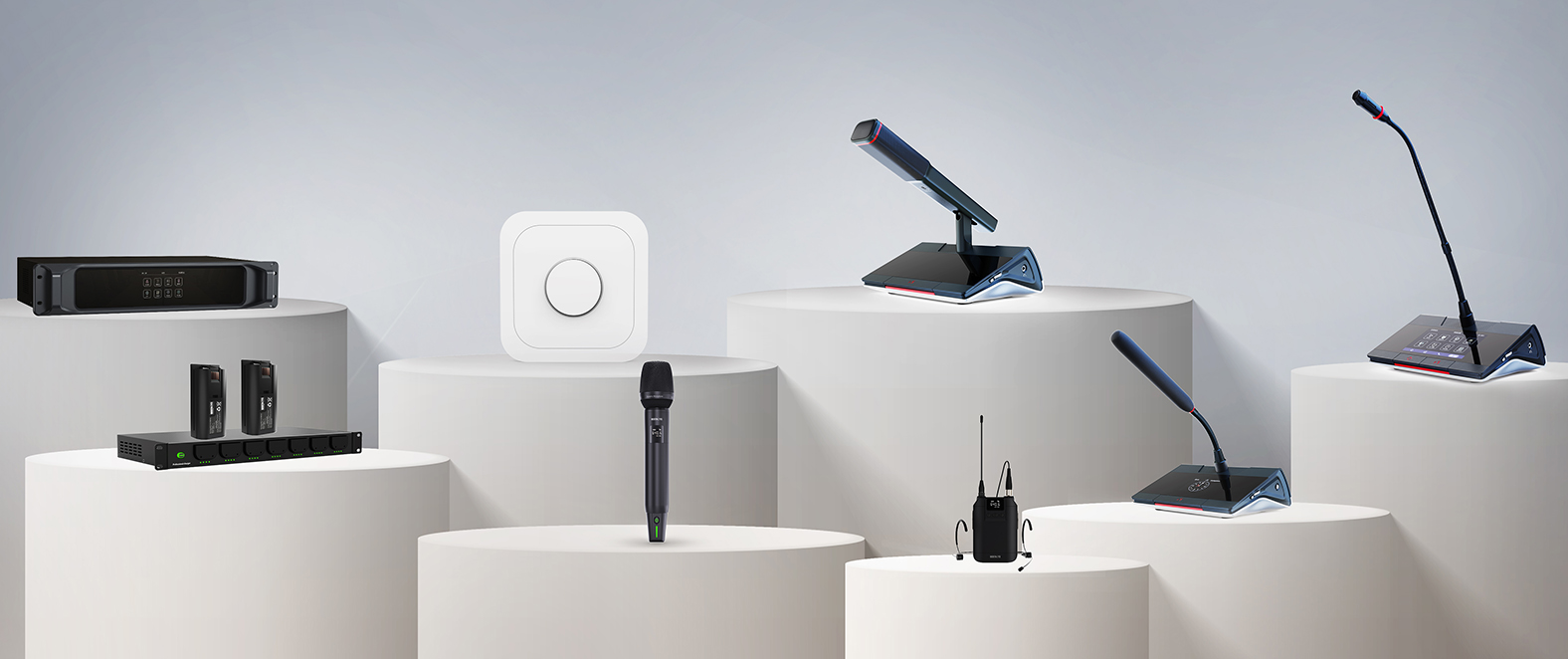 digital wired-wireless hybrid conference system