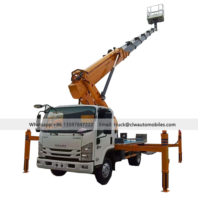 ISUZU 28-33M Skylift Truck LHD 4*2 Bucket Platform Lift Price From Manufacturer & Supplier