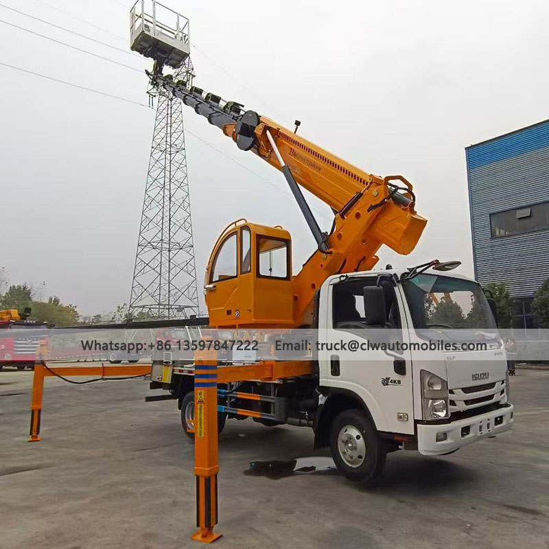 ISUZU 28-33M Skylift Truck LHD 4*2 Bucket Platform Lift Price From Manufacturer & Supplier