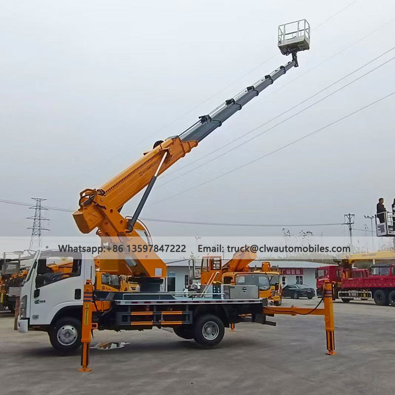 ISUZU 28-33M Skylift Truck LHD 4*2 Bucket Platform Lift Price From Manufacturer & Supplier