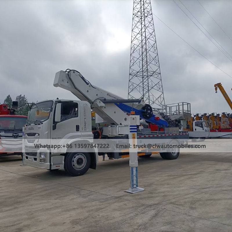 ISUZU 45M Sky Lift Truck Aerial Bucket Platform Lift For Sale From Factory