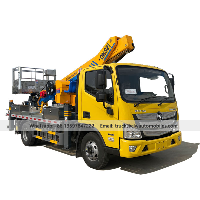 FOTON 21M RHD aerial platform truck mounted aerial boom man lift
