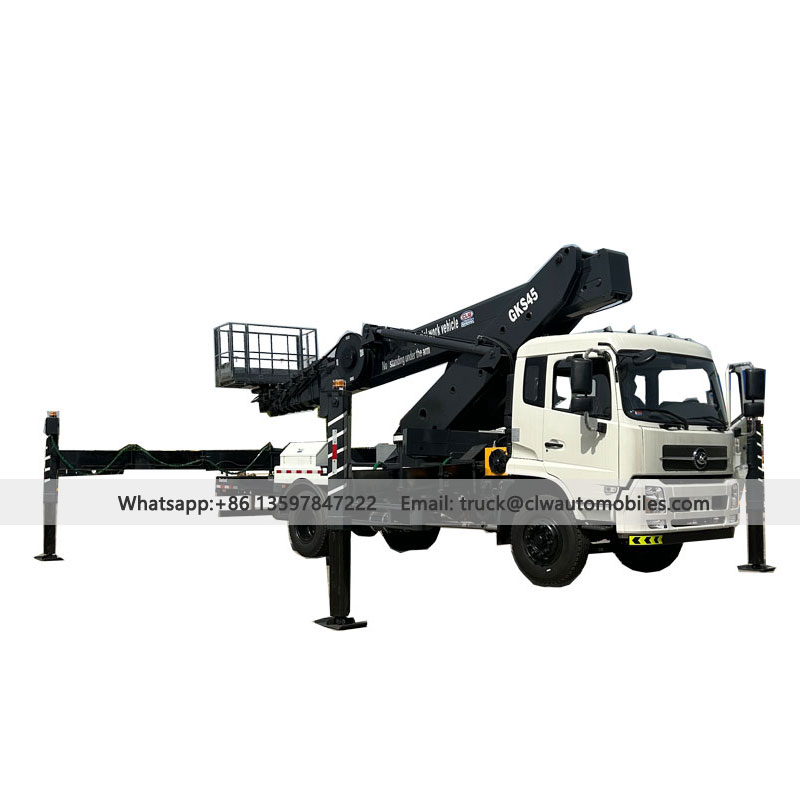 DONGFENG 45M Aerial Lift Work Truck With Boom Platform From Manufacturer