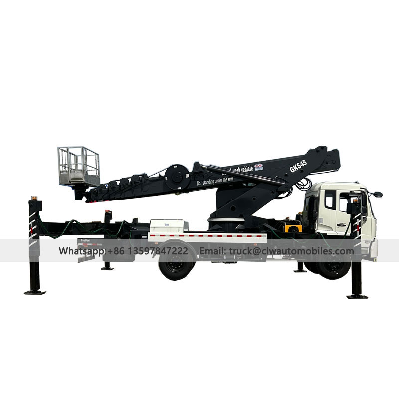 DONGFENG 45M Aerial Lift Work Truck With Boom Platform From Manufacturer