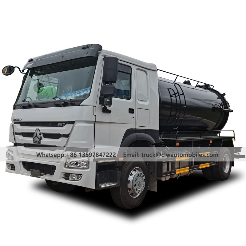 HOWO 12000L-15000L 4*2 Sewage Suction Truck For Sale From Manufacturer & Supplier