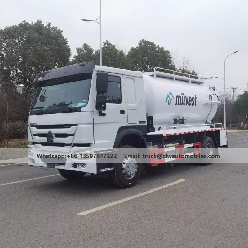 HOWO 12000L-15000L 4*2 Sewage Suction Truck For Sale From Manufacturer & Supplier