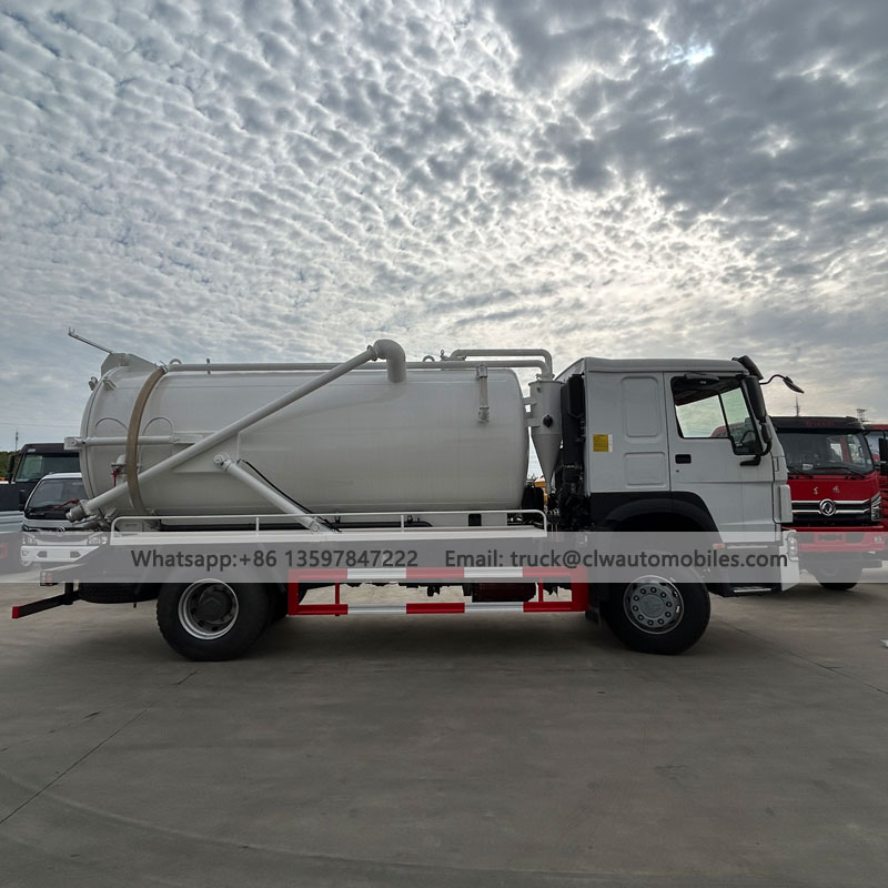 HOWO 12000L-15000L 4*2 Sewage Suction Truck For Sale From Manufacturer & Supplier