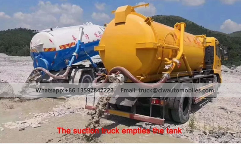 2000L Sewage Suction Truck