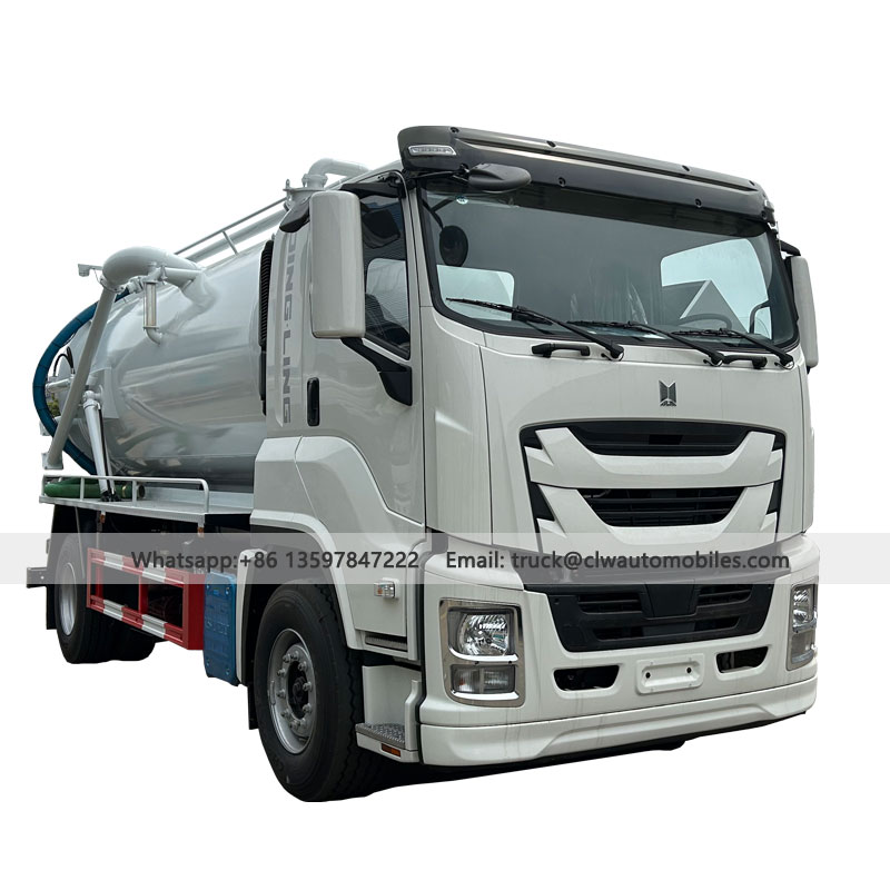 ISUZU 12000L-14000L Sewage Suction Truck From Supplier