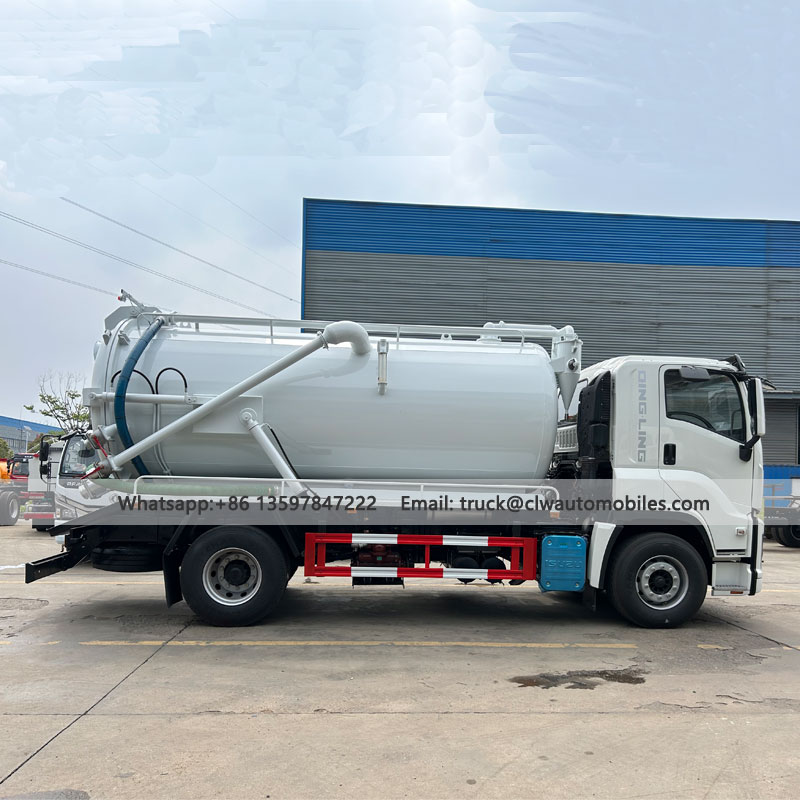 ISUZU 12000L-14000L Sewage Suction Truck From Supplier