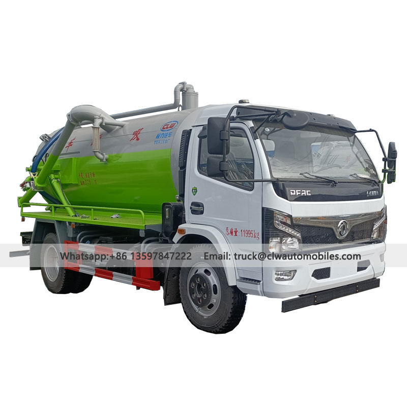 DONFENG 4x2 8000 Liter Sewage Suction Truck