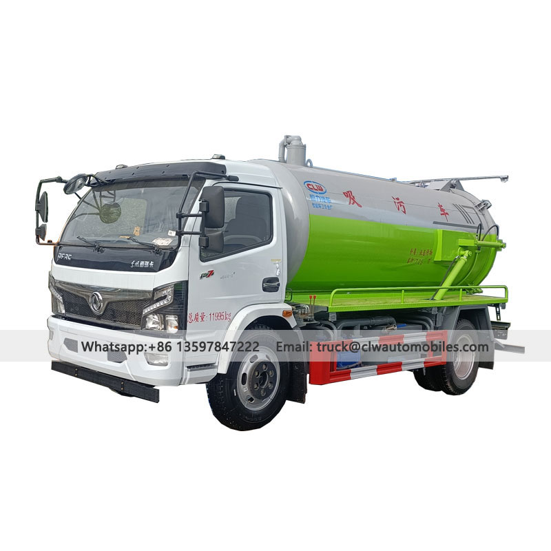 DONFENG 4x2 8000 Liter Sewage Suction Truck