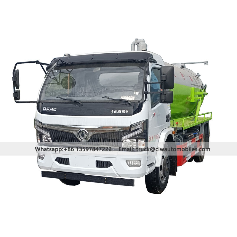 DONFENG 4x2 8000 Liter Sewage Suction Truck