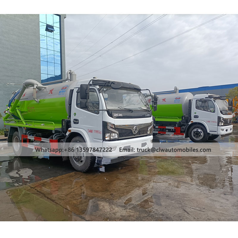 DONFENG 4x2 8000 Liter Sewage Suction Truck