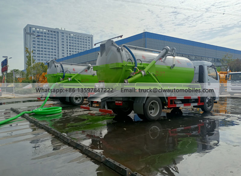 DONFENG 4x2 8000 Liter Sewage Suction Truck