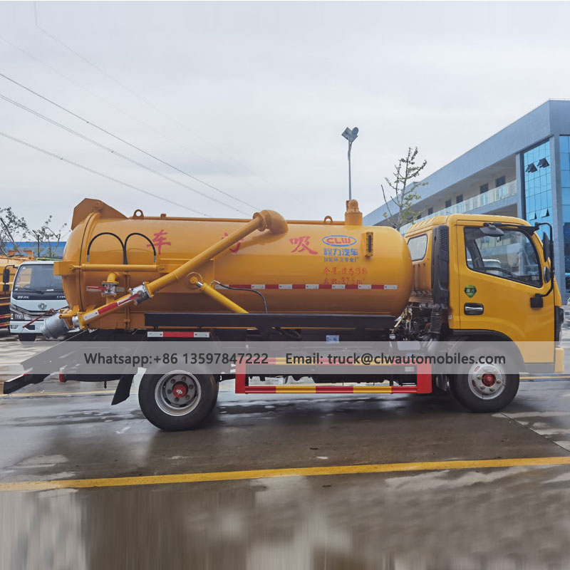 DFAC 5000L Sewage Suction Truck Price From Manufactreru & Supplier