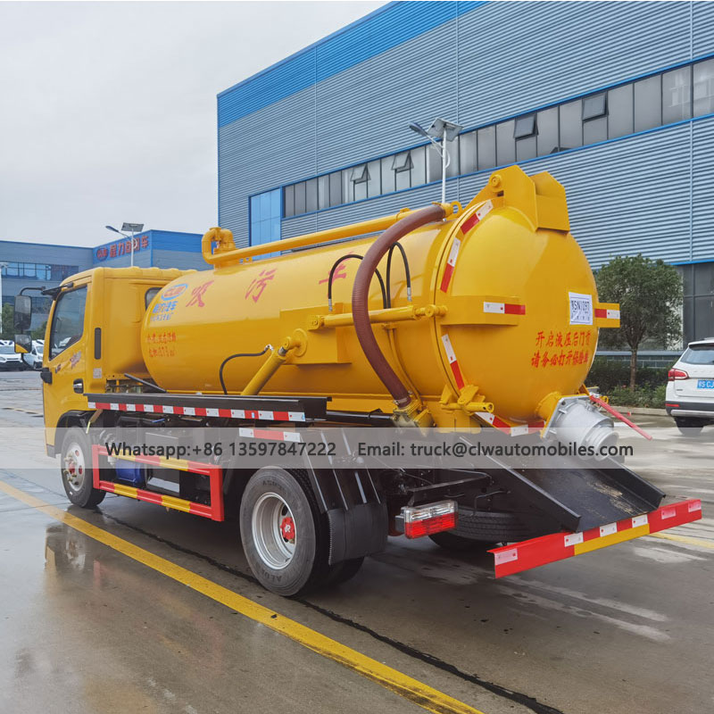 DFAC 5000L Sewage Suction Truck Price From Manufactreru & Supplier