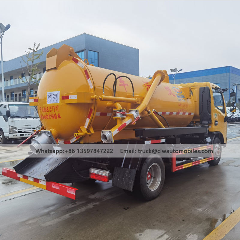 DFAC 5000L Sewage Suction Truck Price From Manufactreru & Supplier