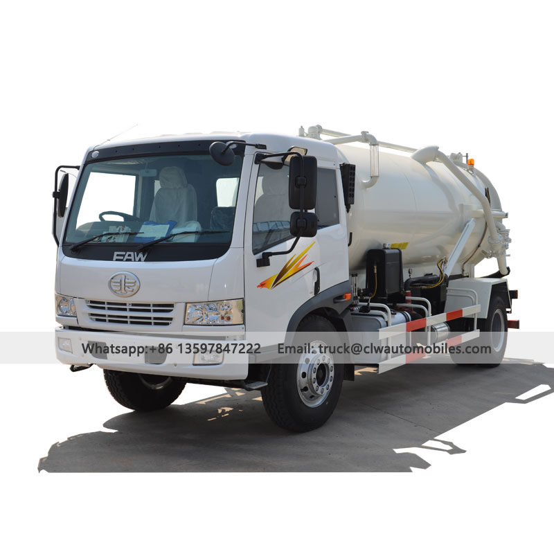 FAW 8000L Septic Suction Truck