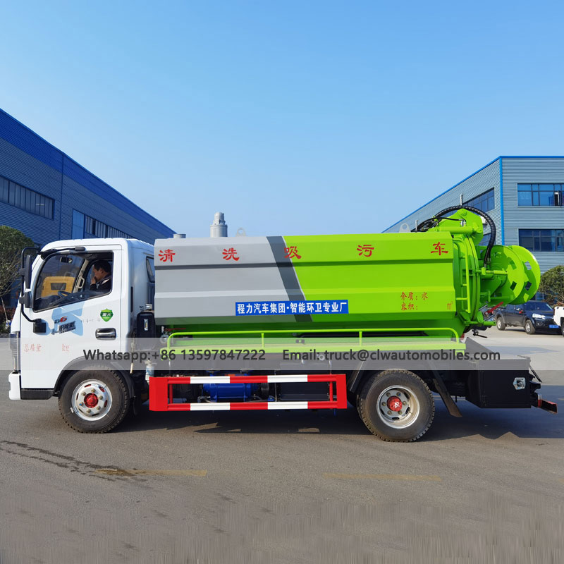 DFAC D6 6000L Sewer Cleaning & Vacuum Truck