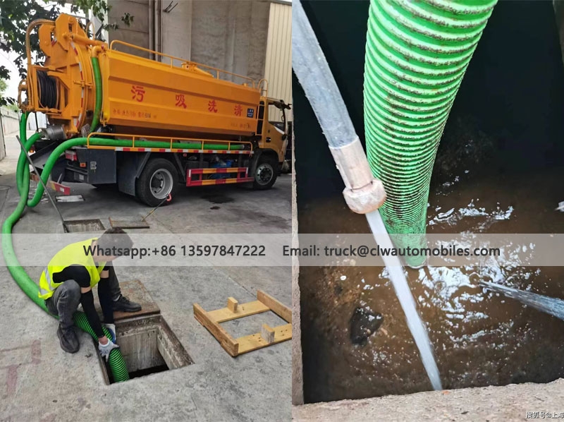 DFAC 6000L sewer vacuum truck