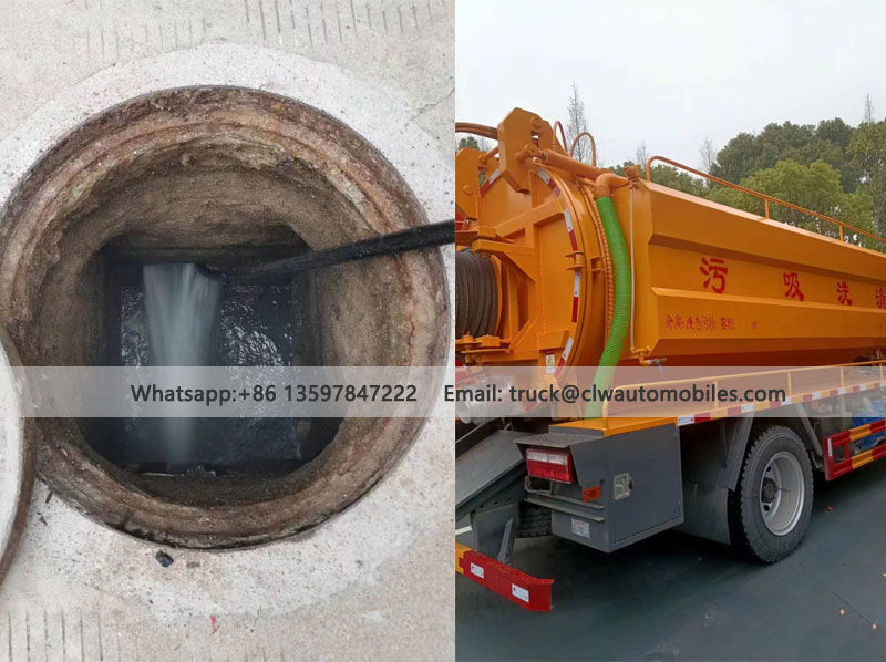 6000L sewer cleaning truck