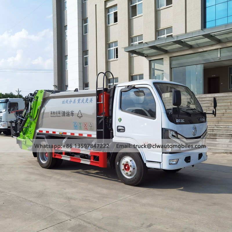 DFAC 6cbm/5Tons Garbage Compactor Truck