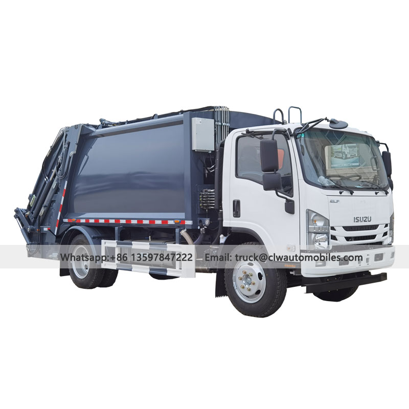 ISUZU 700P 10cbm Rear Loading Compressed Garbage Truck