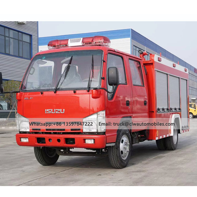 ISUZU 2Tons/2000L Rescue Fire Fighting Truck
