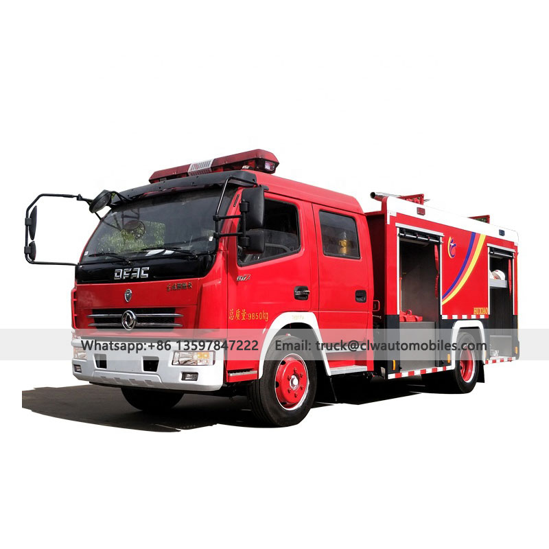 DFAC 4Tons/4000L Water and Foam Fire Truck