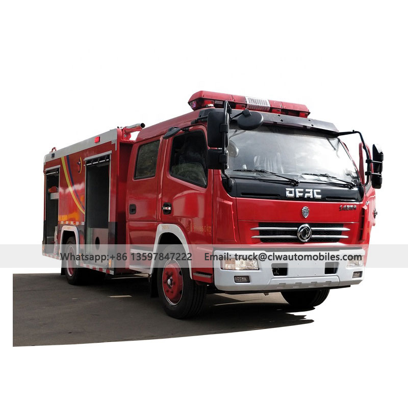 DFAC 4Tons/4000L Water and Foam Fire Truck